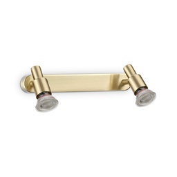 [8021696287836] Lampada da parete ottone L 260 x H 100 x P 130 mm