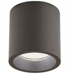 [SOV98468/36] Lampada da soffitto in alluminio pressofuso con diffusore in vetro trasparente, 40W, 4240 lumen, luce calda corten