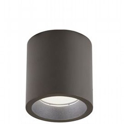 [SOV98467/36] Lampada da soffitto in alluminio pressofuso, diffusore in vetro trasparente, 12W, 1420 lumen, luce calda corten