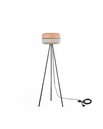 [LA/136] Lampada da terra Idra in metallo rosa e grigio STS