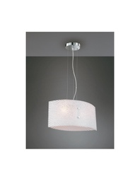 [20009132] Lampadario Cucina Sospensione Vetro Chiaro Elisa 2xE27 Trio Lighting