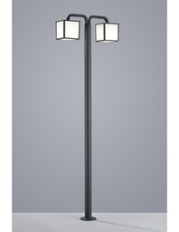 [TRIO421560242] Lampione da Giardino 2xE27 Cubango Antracite IP54 Trio Lighting