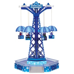 [1930802] Lemax Snowflake Paradrop - Giostra Paracadute Di Filoche Di Neve Gioco invernale decorazione per villaggio Natale