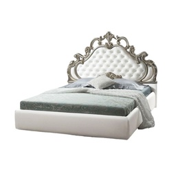 [FZ94559] Letto matrimoniale barocco bianco contenitore Aleksandra