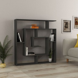 [FZ99505] Libreria Labirent Antracite 5 Ripiani, 129x125x22 cm