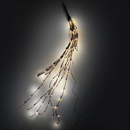 [V6057360000] Luce rami 144 led bianco caldo cm 40xh120x2 al.fissa filo marrone uso esterno