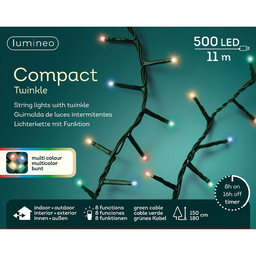 [1929004] Luci di Natale Compact 500 led 11 metri multicolor