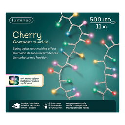 [20035691] Luci di natale Cherry 500 led 11m multicolor suave