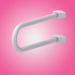 [FZ100538] Maniglia di Sicurezza Fissa per Disabili in Alluminio Bianco  52.5 x 21 x 20 cm