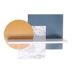 [V6457110000] Mensola legno multicolor cm30x9x23