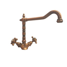 [FZ84131] Miscelatore da cucina bicomando rame antico 27RA570B