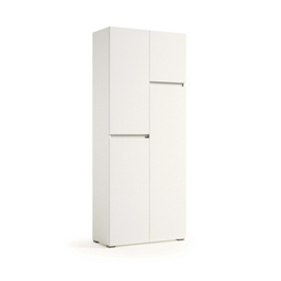 [TEREL215B] (3c) Mobile Multiuso Con 4 Ante Maniglia A Gola Portascope Interno bianco