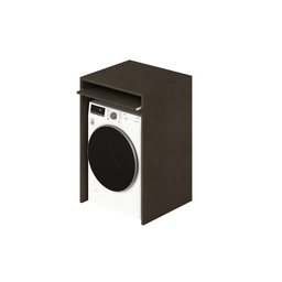[AZ25253] Mobile coprilavatrice con ripiano scorrevole colore Fango H105x71x65cm