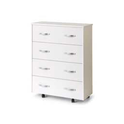 [A10520] Mobile giroletto Bianco in legno nobilitato con rete a doghe 85x36xH.100 cm