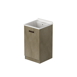 [AZ25086] Mobile lavatoio per lavanderia 1 anta colore Argilla H86x47x50cm