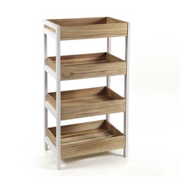 [GIC765360] Mobile scaffale 4 ripiani contenitore 46x30xh.80 cm
