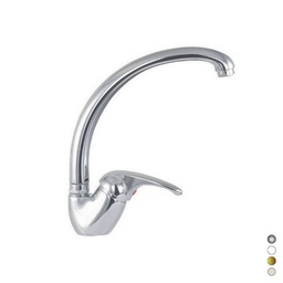 [DFLEX-239-R062-GA] Monocomando Lavello Monof.Canna Alta Maniglia Later. Serie Marzia