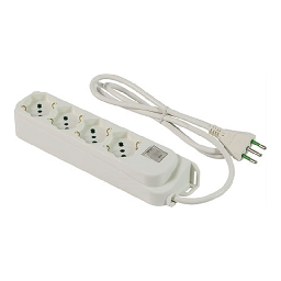 [1919023] Multipresa Bipasso Schuko + Termico Retail Fme Bianco Posti 4 2P+T 16A Nâ°Xmmq 3X1,0 Mt 1,5