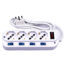 [DFL8073264] Multipresa Con Interruttori Indipendenti 6 Prese