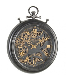 [B0181974] Orologio Parete Engrenage Nero D40  