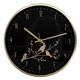 [V1871700000] Orologio alluminio ramo nero tondo cm ø31