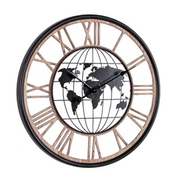 [B0182150] Orologio parete legno Ticking diametro 70 altezza cm 5