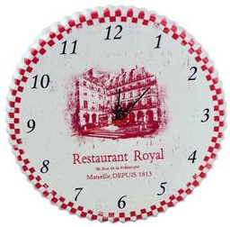 [V9133000000] Orologio restaurant royal kb-6783 Ø cm.33 x 4