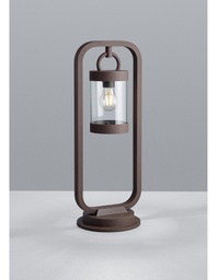 [TRIO504160124] Paletto Da Esterno Sambesi Ruggine H60 cm IP44 Sensore Crepuscolare Trio Lighting