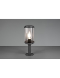 [TRIO502360142] Paletto Tanaro IP44 Antracite Con Vetro Lanterna H40 cm Trio Lighting