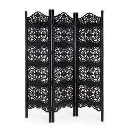 [B0721408] Paravento 3A Kiran Nero Anticato  BZ