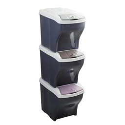 [BA40305] Pattumiera Poker tris L28xP40x31h