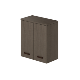 [AZ25215] Pensile per lavanderia 2 ante con ripiano colore Fango H77x71x38cm