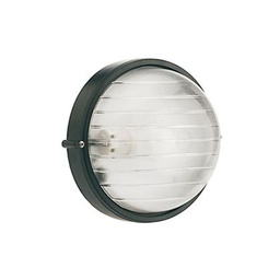 [SOV780/06] Plaf.Piccola E27  linea industriale tonda  nero
