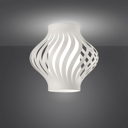 [H39P/W] Plafoniera Bianco Cm. 40 x 39h