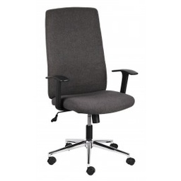 [CAP92087] Poltrona   direzionale ufficio scrivania tessuto grigio oscillante