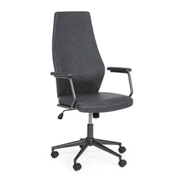 [B0710648] Poltrona ufficio schienale alto similpelle nero Jamie