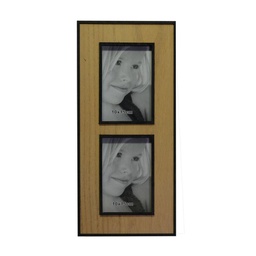 [V3313200000] Portafoto muro legno budapest multiplo 2p rettangolare cm40,5x18,5x1,5