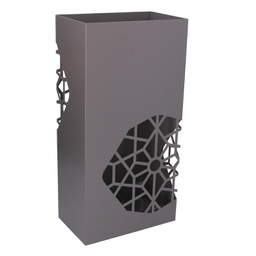 [V3505170000] Portaombrelli metallo grigio rettangolare cm 25x15h50