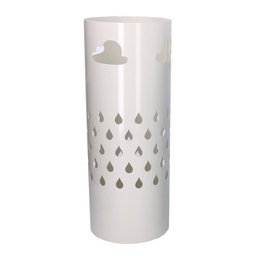 [V3505100000] Portaombrelli metallo nuvole bianco tondo cm ø19h49