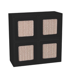 [V5962390000] Portatutto legno nero quadro cm20x8x20