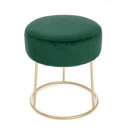 [B0720882] Pouf clarissa verde oro cm 35 x 40 h