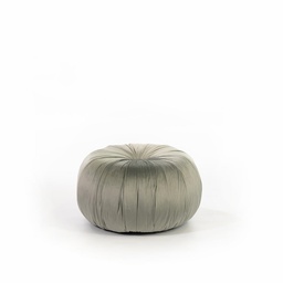 [CO/080/GR] Pouf design velluto metallo grigio cm 36 x 36 x h 30