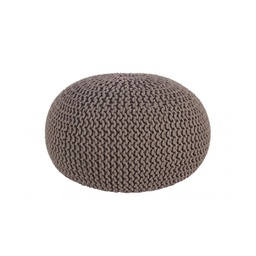 [B0720178] Pouf intrecciato grigio scuro bizzotto cm 80