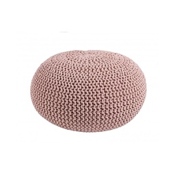 [B0720736] Pouf intrecciato rosa arredare design cm 80
