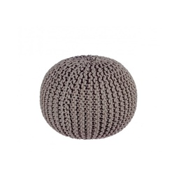[B0720170] Pouf moderno ad intreccio grigio scuro cm 50
