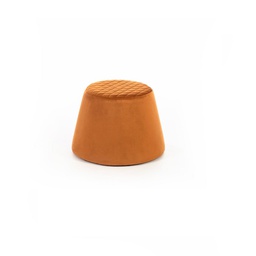 [CO/079/AR] Pouf velluto metallo arancione cm 46,5 x 46,5 x h 33