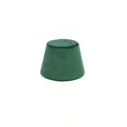 [CO/079/VE] Pouf velluto metallo verde cm 46,5 x 46,5 x h 33
