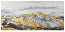[V9170990000] Quadro montagna con oro wd-0602 cm. 150x 70
