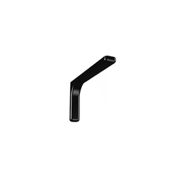 [029070] Reggimensola Leonardo 12 Cm Acciaio Rivestito Plastica Nera Per Arredo Casa