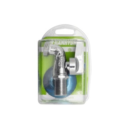 [1946779] Rubinetto Lavatrice Cromato A Sfera Con Rosone Blister 1/2 X 3/4 Pn 10 Faidf